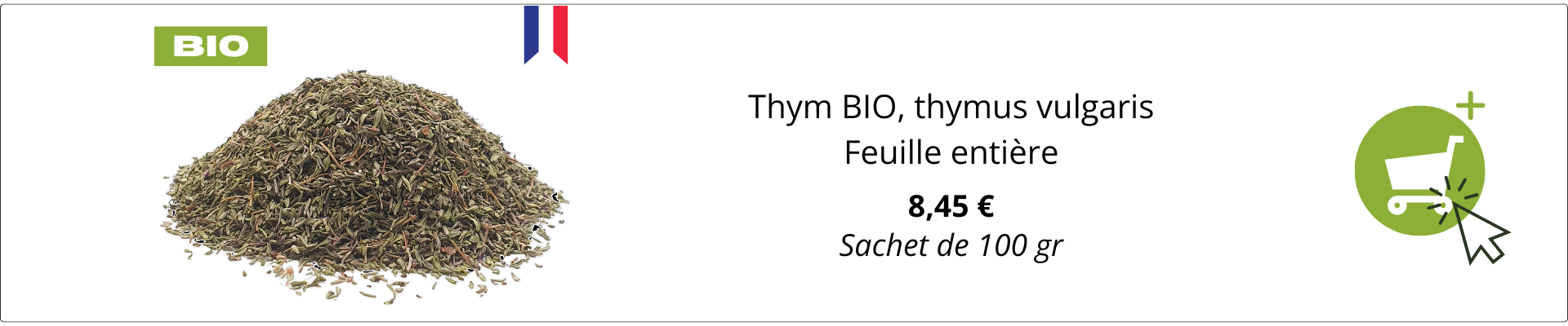 Achat thym BIO en vrac